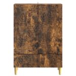 vidaXL Servírovacia skriňa Dymový dub 66 x 34,5 x 95 cm – Obrázok 5