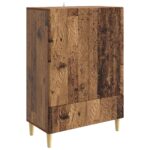 vidaXL Servírovacia skriňa Staré drevo 66 x 34,5 x 95 cm – Obrázok 2