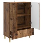 vidaXL Servírovacia skriňa Staré drevo 66 x 34,5 x 95 cm – Obrázok 4