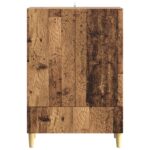 vidaXL Servírovacia skriňa Staré drevo 66 x 34,5 x 95 cm – Obrázok 5