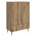 vidaXL Servírovacia skriňa Dub artisan 66 x 34,5 x 95 cm – Obrázok 2