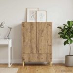 vidaXL Servírovacia skriňa Dub artisan 66 x 34,5 x 95 cm – Obrázok 3