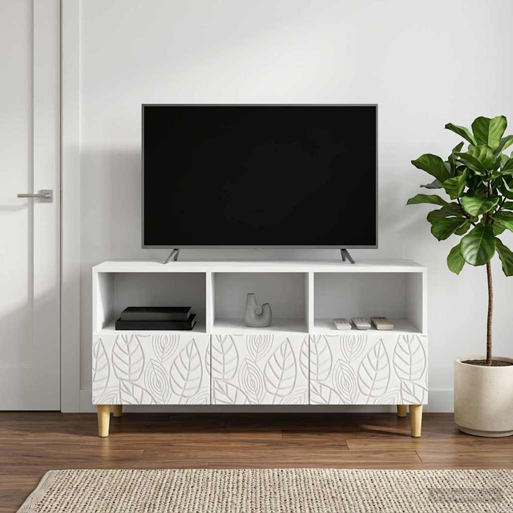 895135_1.jpg vidaXL TV skrinka 102 x 34,5 x 50 cm Biela Kompozitné drevo – Obrázok 1