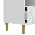 vidaXL TV skrinka 102 x 34,5 x 50 cm Biela Kompozitné drevo – Obrázok 8