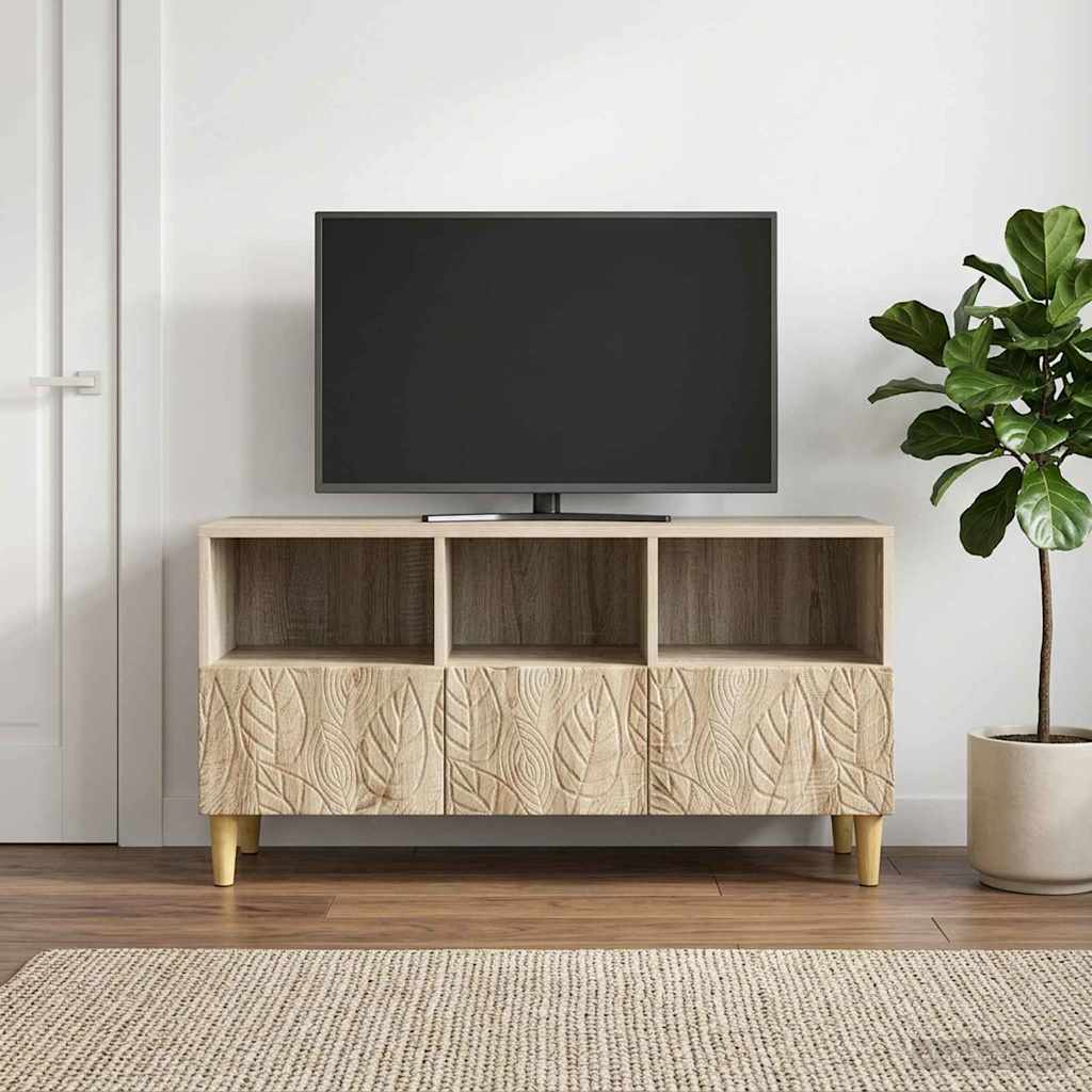 895137_1.jpg vidaXL TV skrinka 102 x 34,5 x 50 cm Dub sonoma Kompozitné drevo – Obrázok 1