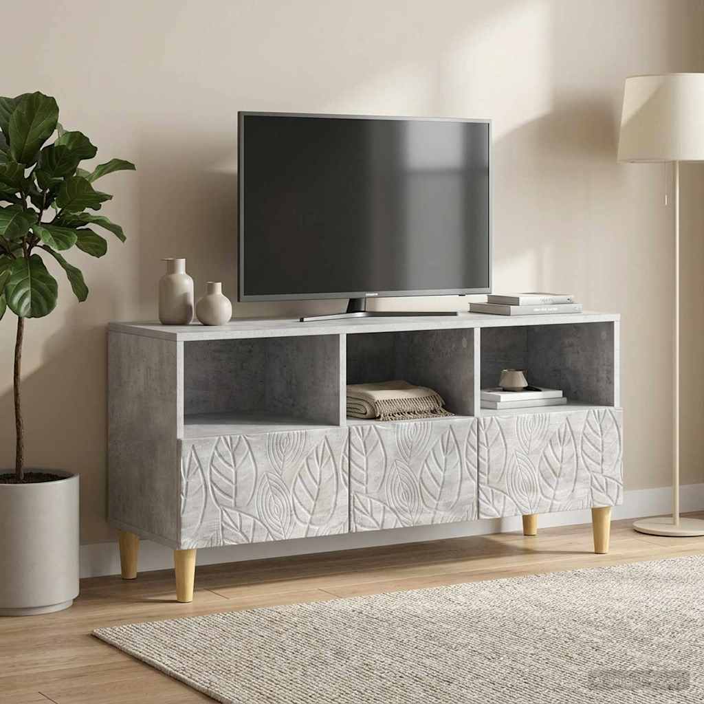 895138_1.jpg vidaXL TV skrinka 102 x 34,5 x 50 cm Betónovo sivá Kompozitné drevo – Obrázok 1