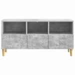 vidaXL TV skrinka 102 x 34,5 x 50 cm Betónovo sivá Kompozitné drevo – Obrázok 5