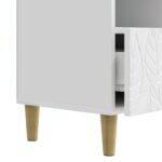 vidaXL TV skrinka 102 x 34,5 x 50 cm Biela s vysokým leskom – Obrázok 8
