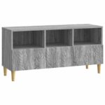 vidaXL TV skrinka 102 x 34,5 x 50 cm Sivý Sonoma Kompozitné drevo – Obrázok 2