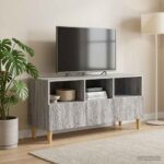 vidaXL TV skrinka 102 x 34,5 x 50 cm Sivý Sonoma Kompozitné drevo – Obrázok 3