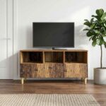 vidaXL TV skrinka 102 x 34,5 x 50 cm Staré drevo Kompozitné drevo – Obrázok 3