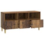 vidaXL TV skrinka 102 x 34,5 x 50 cm Staré drevo Kompozitné drevo – Obrázok 4