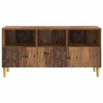 vidaXL TV skrinka 102 x 34,5 x 50 cm Staré drevo Kompozitné drevo – Obrázok 5