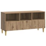 vidaXL TV skrinka 102 x 34,5 x 50 cm Dub artisan Kompozitné drevo – Obrázok 2