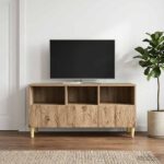 vidaXL TV skrinka 102 x 34,5 x 50 cm Dub artisan Kompozitné drevo – Obrázok 3