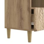 vidaXL TV skrinka 102 x 34,5 x 50 cm Dub artisan Kompozitné drevo – Obrázok 8