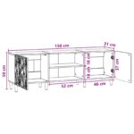 vidaXL TV skrinka 150 x 31 x 50 cm Biela s vysokým leskom – Obrázok 10