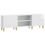 vidaXL TV skrinka 150 x 31 x 50 cm Biela s vysokým leskom – Obrázok 2