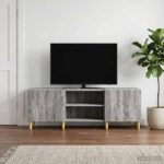 vidaXL TV skrinka 150 x 31 x 50 cm Sivý Sonoma Kompozitné drevo – Obrázok 3
