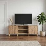 vidaXL TV skrinka 150 x 31 x 50 cm Dub artisan Kompozitné drevo