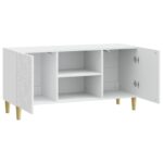 vidaXL TV skrinka 102 x 34,5 x 50 cm Biela Kompozitné drevo – Obrázok 4