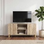 vidaXL TV skrinka 102 x 34,5 x 50 cm Dub sonoma Kompozitné drevo