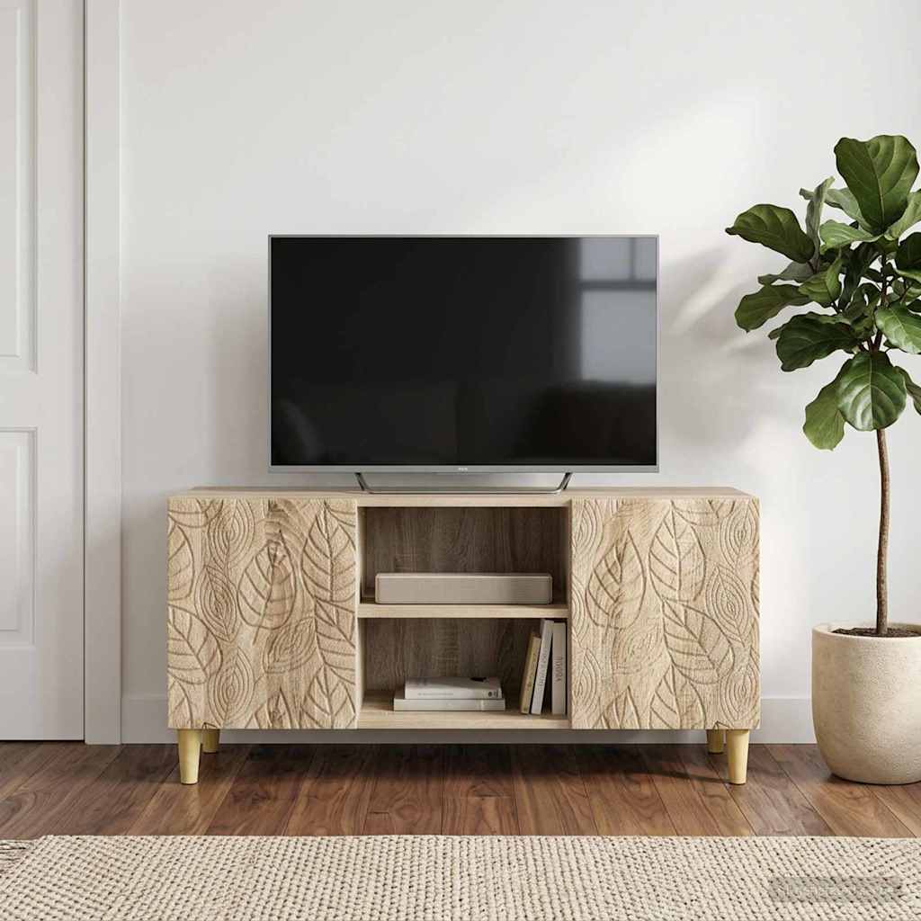 895157_1.jpg vidaXL TV skrinka 102 x 34,5 x 50 cm Dub sonoma Kompozitné drevo – Obrázok 1