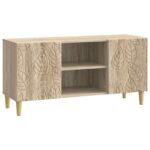 vidaXL TV skrinka 102 x 34,5 x 50 cm Dub sonoma Kompozitné drevo – Obrázok 2