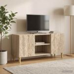 vidaXL TV skrinka 102 x 34,5 x 50 cm Dub sonoma Kompozitné drevo – Obrázok 3