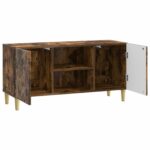 vidaXL TV skrinka 102 x 34,5 x 50 cm Dymový dub Kompozitné drevo – Obrázok 4