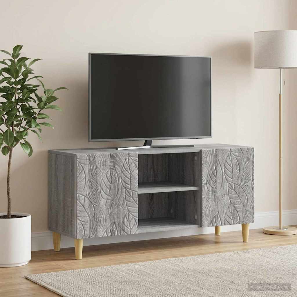 895161_1.jpg vidaXL TV skrinka 102 x 34,5 x 50 cm Sivý Sonoma Kompozitné drevo – Obrázok 1