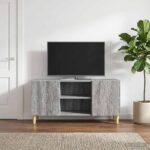 vidaXL TV skrinka 102 x 34,5 x 50 cm Sivý Sonoma Kompozitné drevo – Obrázok 3