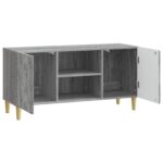 vidaXL TV skrinka 102 x 34,5 x 50 cm Sivý Sonoma Kompozitné drevo – Obrázok 4
