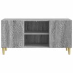 vidaXL TV skrinka 102 x 34,5 x 50 cm Sivý Sonoma Kompozitné drevo – Obrázok 5