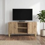 vidaXL TV skrinka 102 x 34,5 x 50 cm Dub artisan Kompozitné drevo