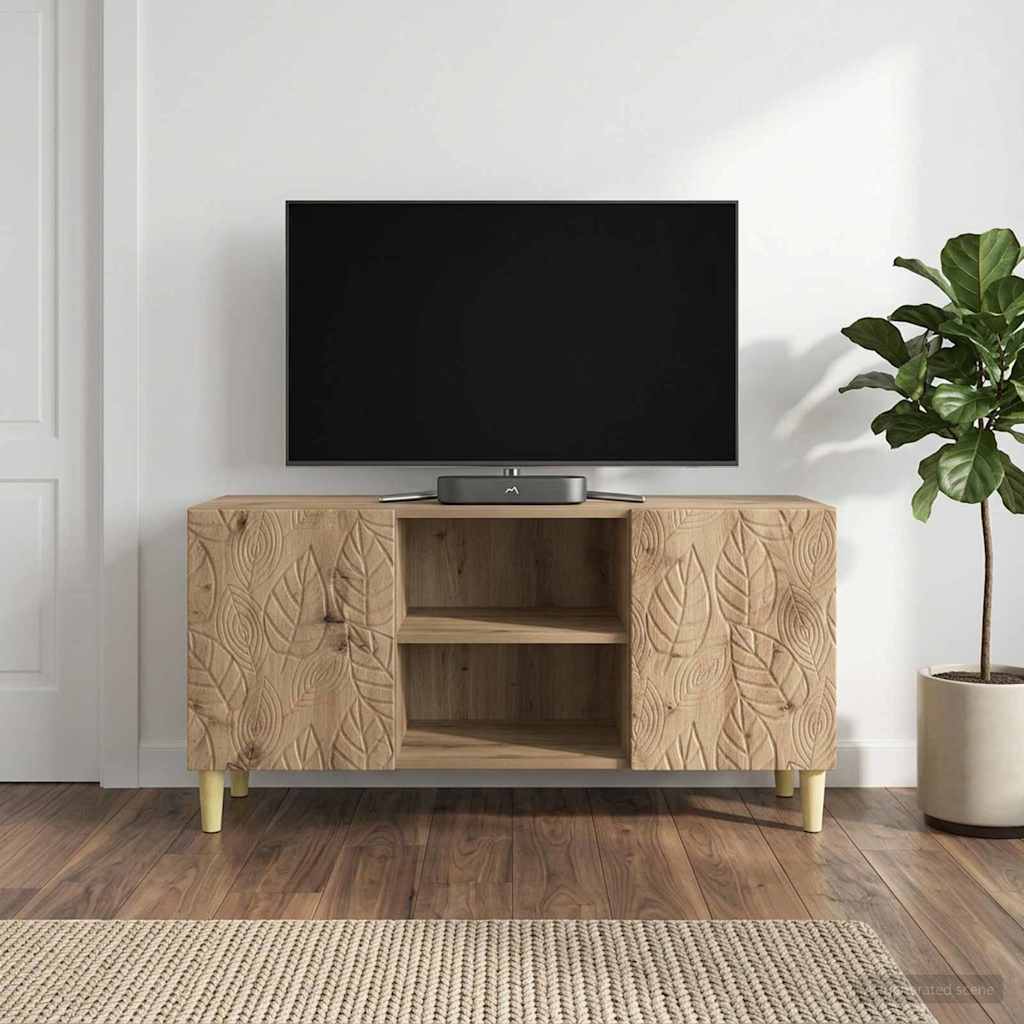 895164_1.jpg vidaXL TV skrinka 102 x 34,5 x 50 cm Dub artisan Kompozitné drevo – Obrázok 1