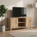 vidaXL TV skrinka 102 x 34,5 x 50 cm Dub artisan Kompozitné drevo – Obrázok 3