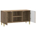 vidaXL TV skrinka 102 x 34,5 x 50 cm Dub artisan Kompozitné drevo – Obrázok 4