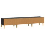 vidaXL TV skrinka 147 x 34,5 x 30 cm Čierna Kompozitné drevo – Obrázok 7