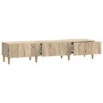 vidaXL TV skrinka 147 x 34,5 x 30 cm Dub sonoma Kompozitné drevo – Obrázok 4