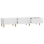 vidaXL TV skrinka 147 x 34,5 x 30 cm Biela s vysokým leskom – Obrázok 4