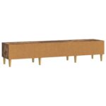 vidaXL TV skrinka 147 x 34,5 x 30 cm Dymový dub Kompozitné drevo – Obrázok 7