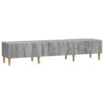 vidaXL TV skrinka 147 x 34,5 x 30 cm Sivý Sonoma Kompozitné drevo – Obrázok 2