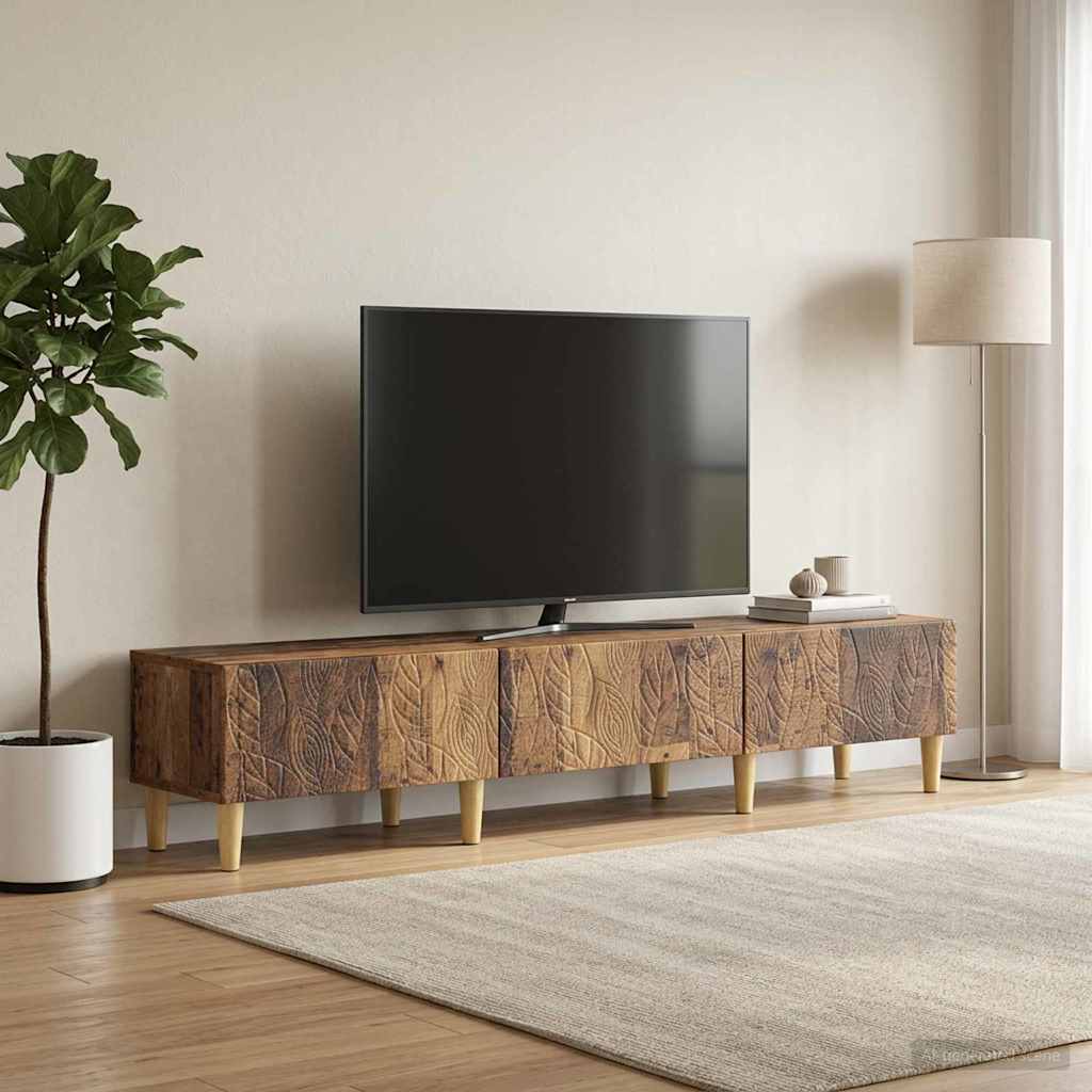 895173_1.jpg vidaXL TV skrinka 147 x 34,5 x 30 cm Staré drevo Kompozitné drevo – Obrázok 1