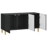 vidaXL TV skrinka 99 x 34,5 x 50 cm Čierna Kompozitné drevo – Obrázok 4
