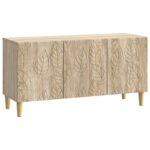 vidaXL TV skrinka 99 x 34,5 x 50 cm Dub sonoma Kompozitné drevo – Obrázok 2