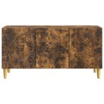 vidaXL TV skrinka 99 x 34,5 x 50 cm Dymový dub Kompozitné drevo – Obrázok 5
