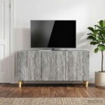 vidaXL TV skrinka 99 x 34,5 x 50 cm Sivý Sonoma Kompozitné drevo
