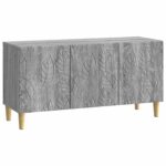vidaXL TV skrinka 99 x 34,5 x 50 cm Sivý Sonoma Kompozitné drevo – Obrázok 2