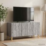 vidaXL TV skrinka 99 x 34,5 x 50 cm Sivý Sonoma Kompozitné drevo – Obrázok 3